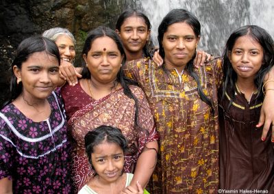 Women Bathing, Pothigai Waterfall, Tamil Nadu, South India